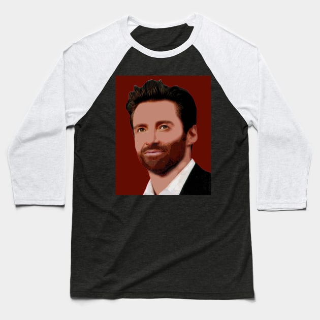 hugh jackman Baseball T-Shirt by oryan80